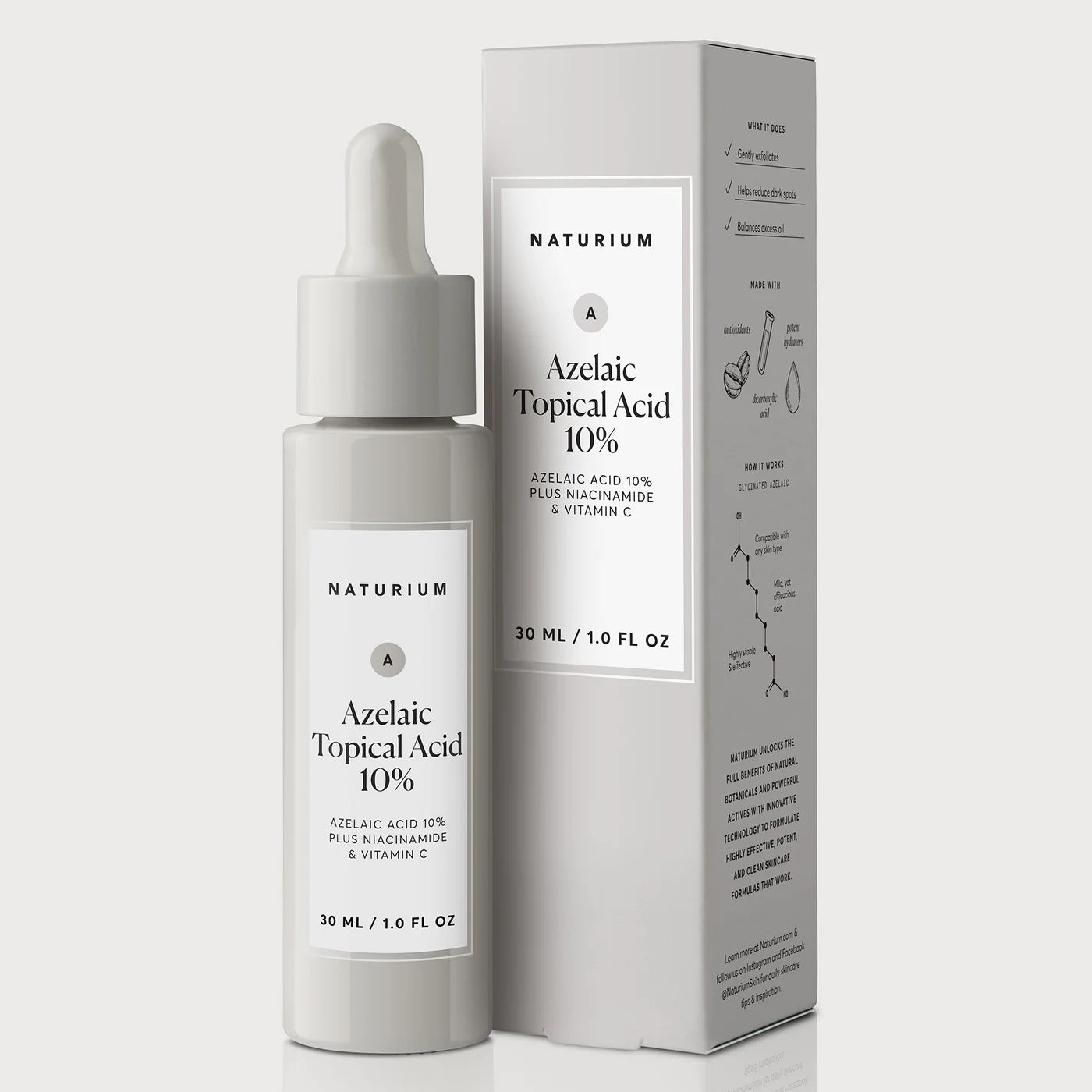 Azelaic Topical Acid 10% - Naturium / Reduce manchas y exfolia