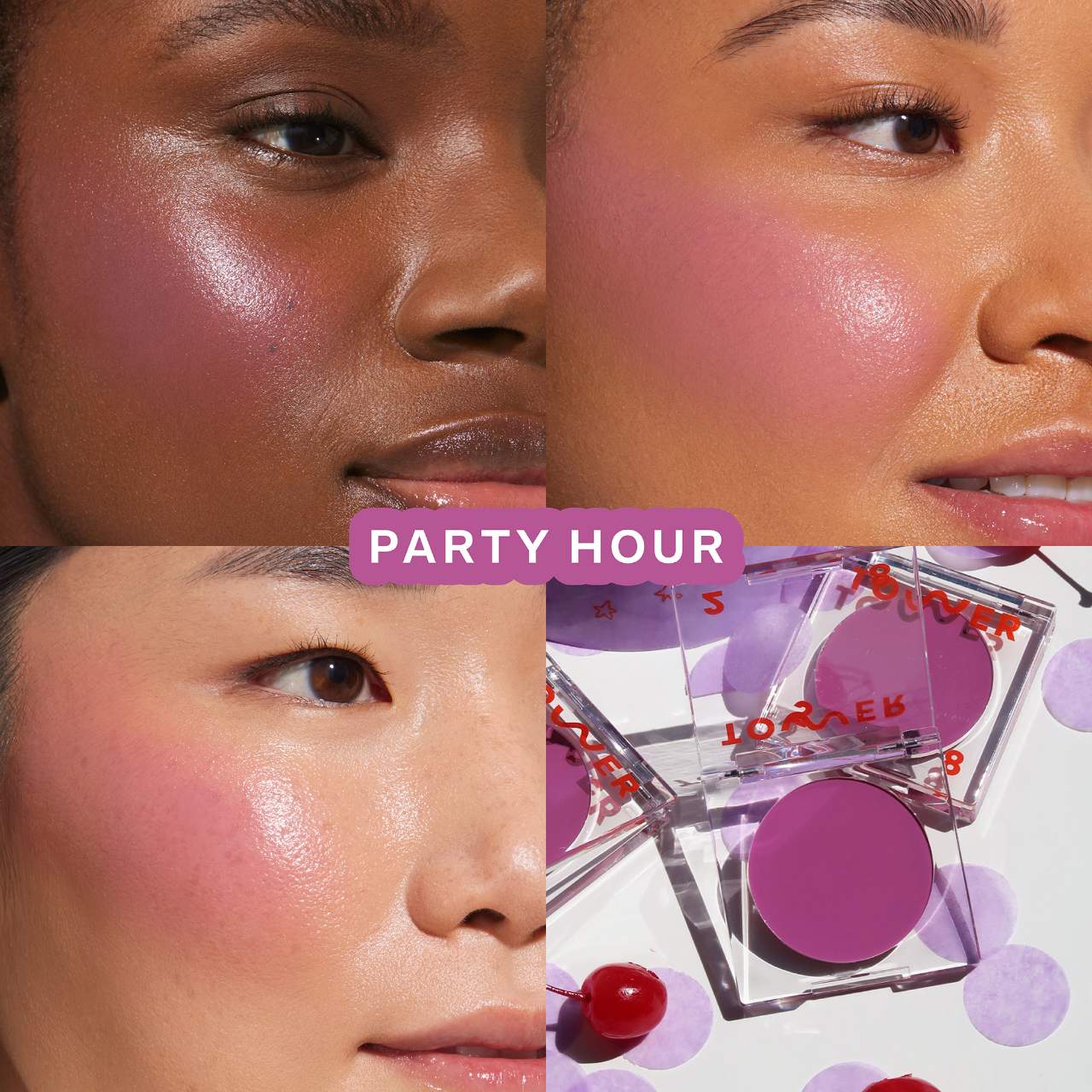 BeachPlease Lip + Cheek Cream Blush - Tower 28 / Rubor en crema