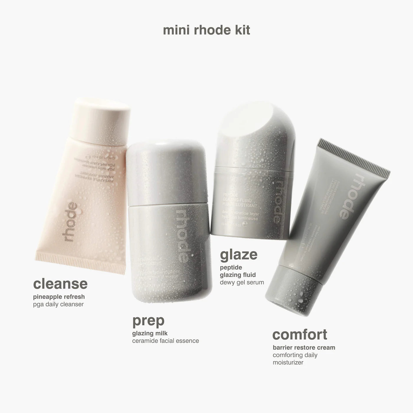 *PREORDEN: Mini Rhode Kit Glazed Skincare Essentials - RHODE / Set 4 minis cuidado de la piel