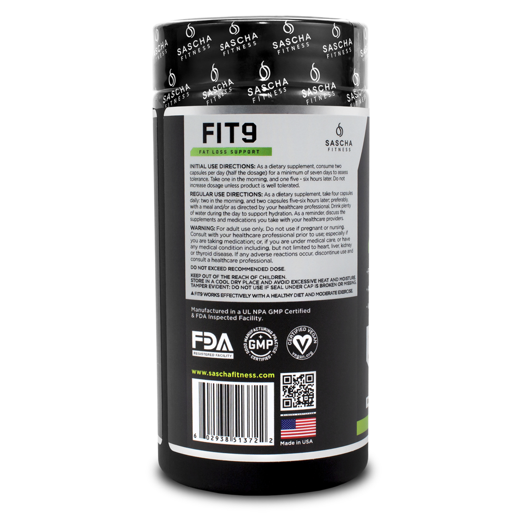 *PREORDEN: Fit 9 - Sascha Fitness / Apoyo para la pérdida de grasa
