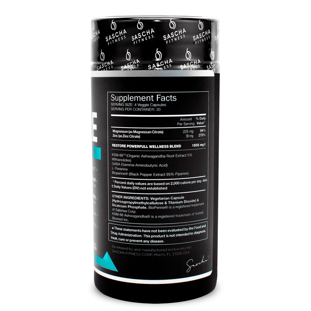 Restore - Sascha Fitness / Soporte nocturno de cortisol