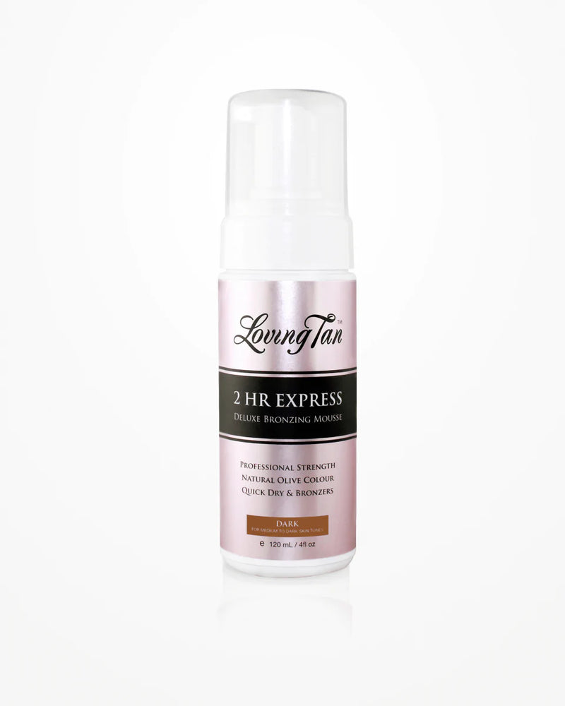 *PREORDEN: 2 HR Express Mousse: Dark 120ml - Loving Tan / Autobronceador