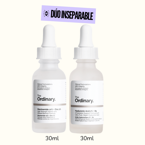 Duo Inseparables / Niacinamide + Hyaluronic - The Ordinary