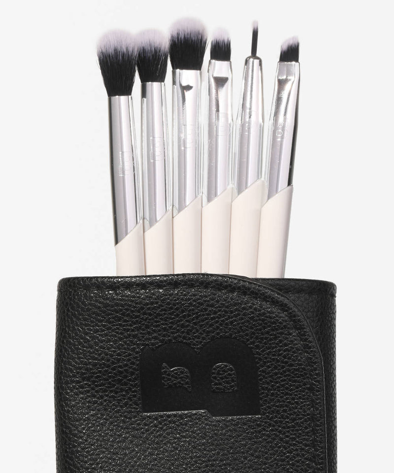 6 Piece Eye Brush Set - by Beauty Bay / 6 brochas para ojos + estuche