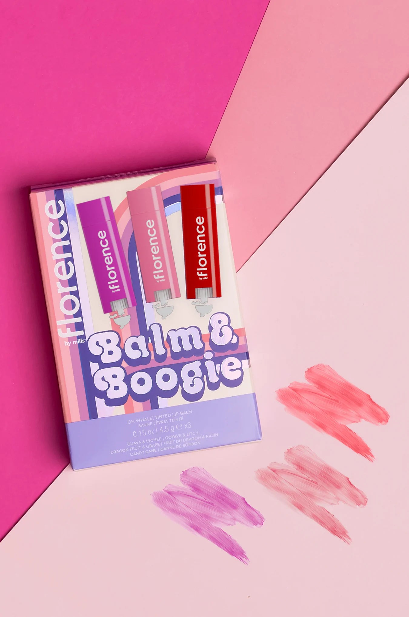 Balm & Boogie Trio - Florence / Bálsamos labiales con color / Edición Limitada