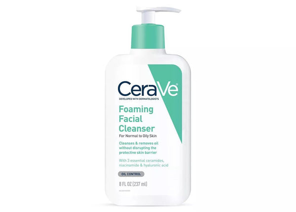 Foaming Facial Cleanser - Cerave / limpiador facial en espuma, piel normal a grasa