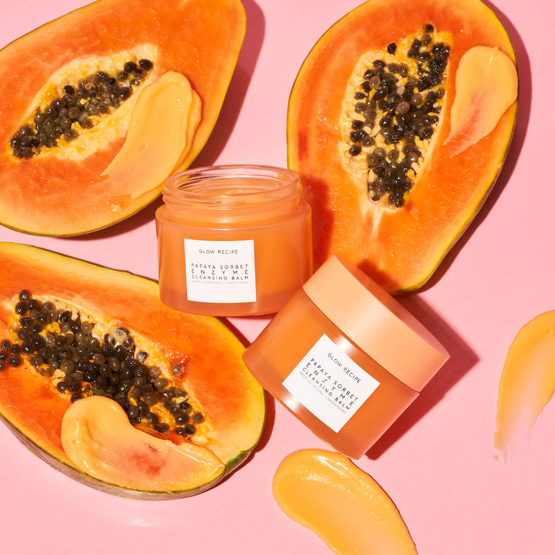 *PREORDEN: Papaya Sorbet Smoothing Enzyme Cleansing Balm & Makeup Remover - Glow Recipe / Desmaquillante en balsamo