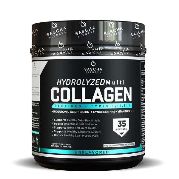 *PREORDEN: Hydrolyzed Multi-Collagen - Sascha Fitness / Colageno apoyo anti-envejecimiento