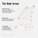 The Body Serum With Hyaluronic Acid, Niacinamide + Ceramide - Nécessaire / Tratamiento hidratante corporal