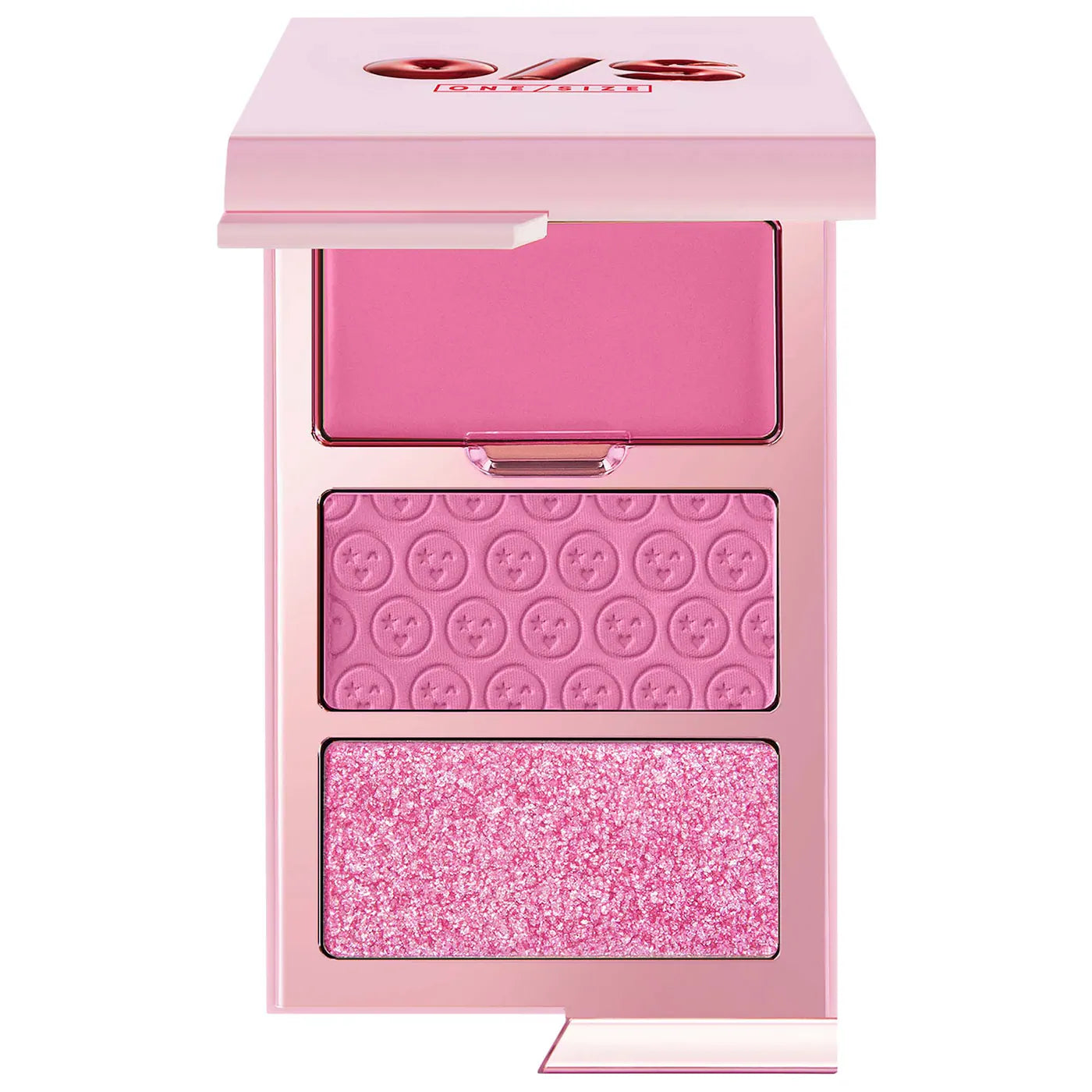 Cheek Clapper 3D Blush Trio Palette - One size by Patrick Starrr / Rubor en crema y polvo e iluminador