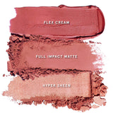 Cheek Clapper 3D Blush Trio Palette - One size by Patrick Starrr / Rubor en crema y polvo e iluminador