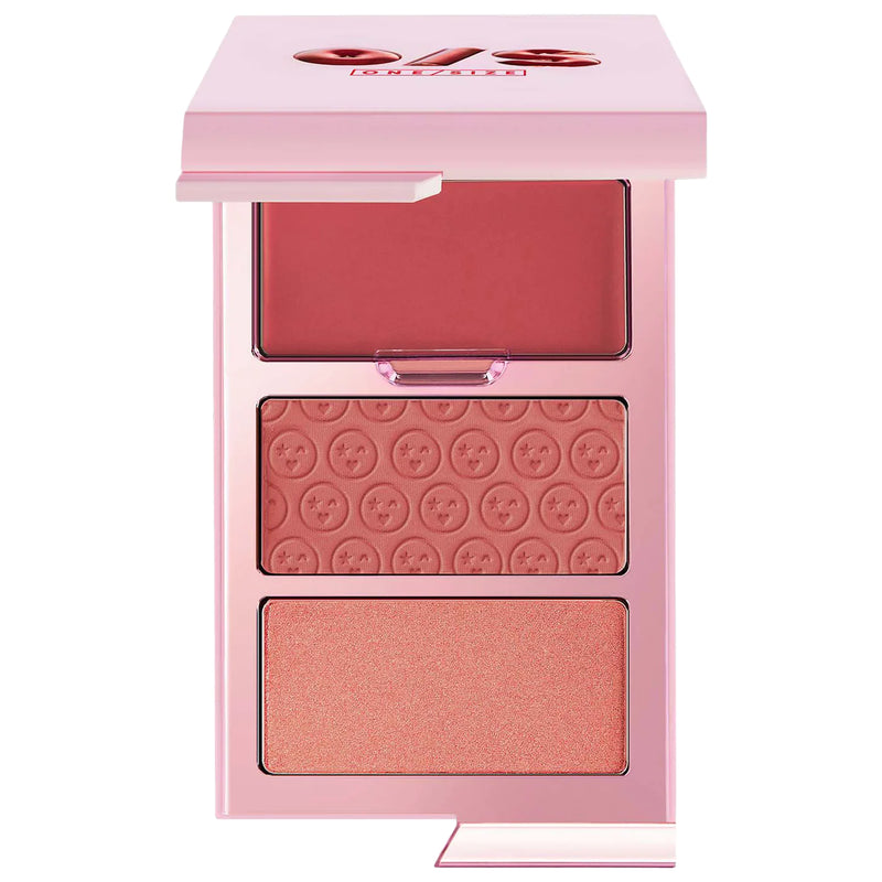 Cheek Clapper 3D Blush Trio Palette - One size by Patrick Starrr / Rubor en crema y polvo e iluminador