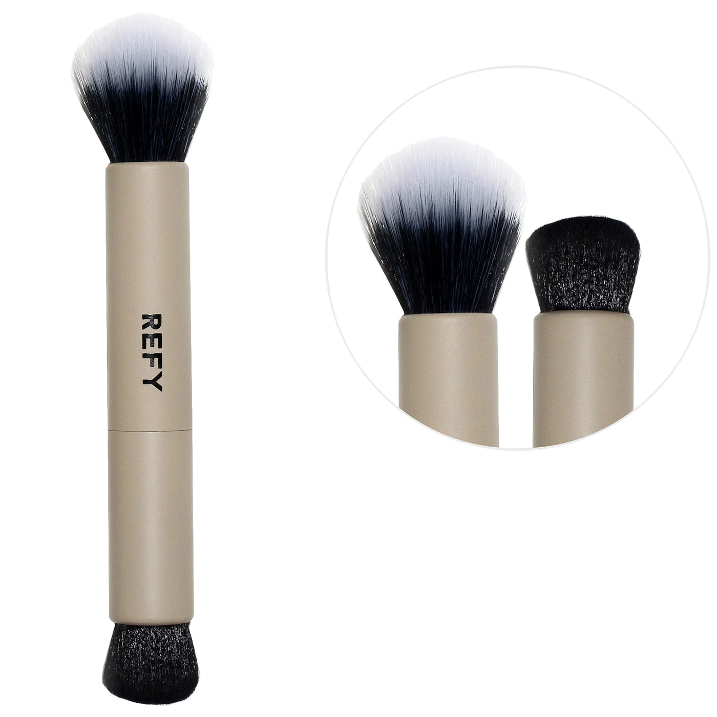 Duo Face Brush - REFY / Brocha doble punta para productos en crema
