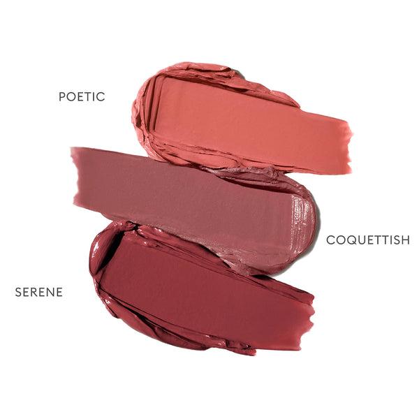 Satin Lip Color Hydrating Lipstick Set - Rose Inc / Edición Limitada