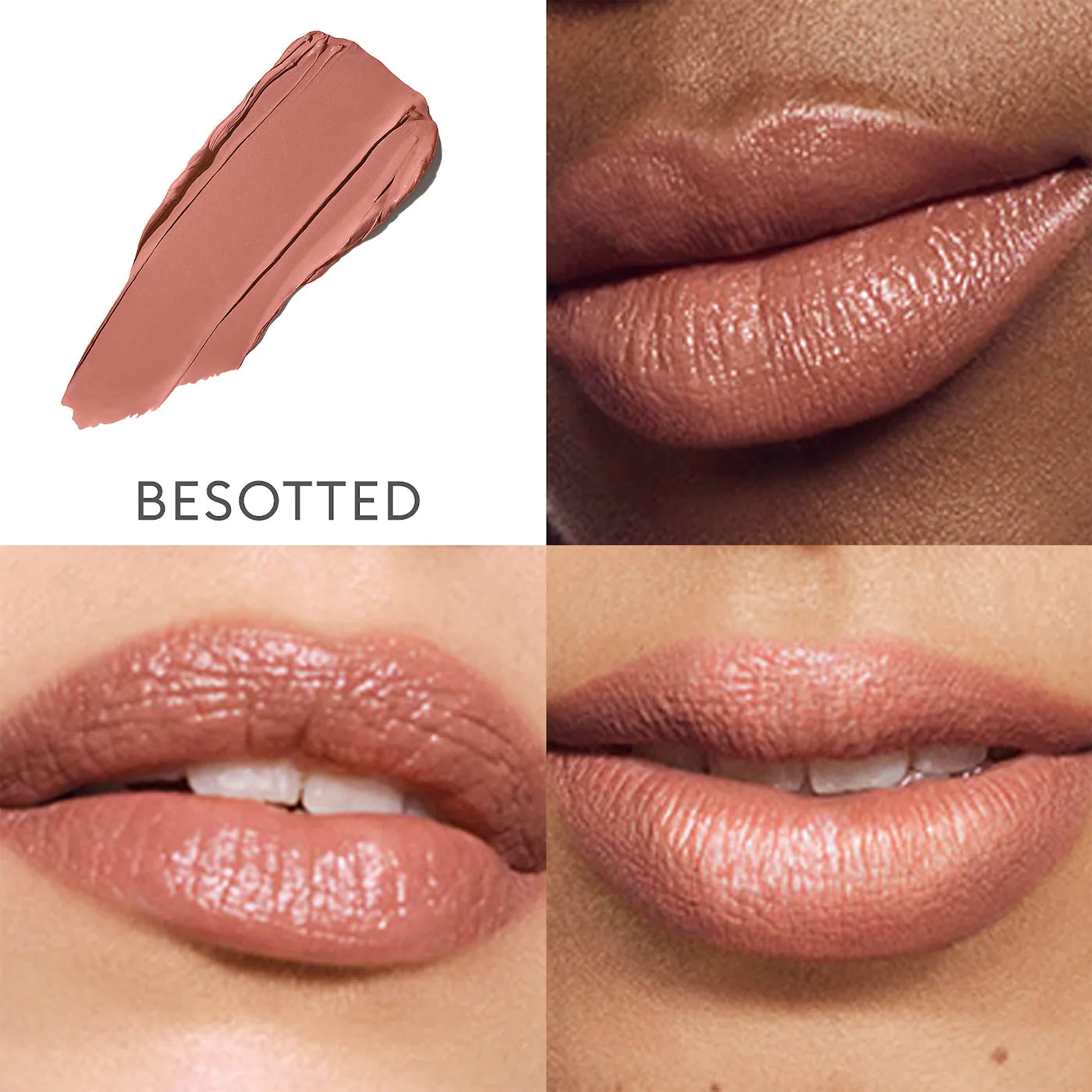 Satin Lip Color Refillable Hydrating Lipstick - Rose Inc / Difumina la apariencia de las líneas de labios