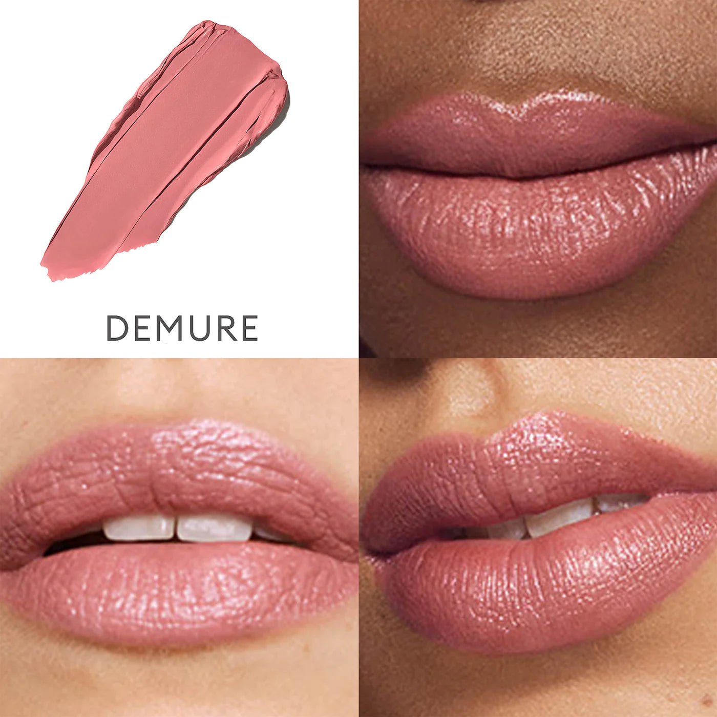 Satin Lip Color Refillable Hydrating Lipstick - Rose Inc / Difumina la apariencia de las líneas de labios