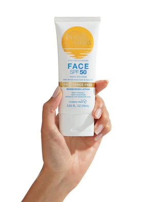 SPF 50 Fragrance Free Face Sunscreen Lotion - Bondi Sands / Protector solar para rostro