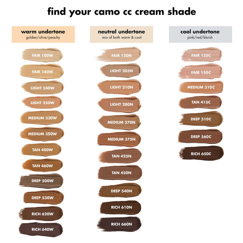 Camo CC Cream - elf / Base con cobertura media, SPF 30