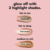 Halo Glow Liquid Highlight Beauty Wand - Elf / Iluminador facial facil de mezclar