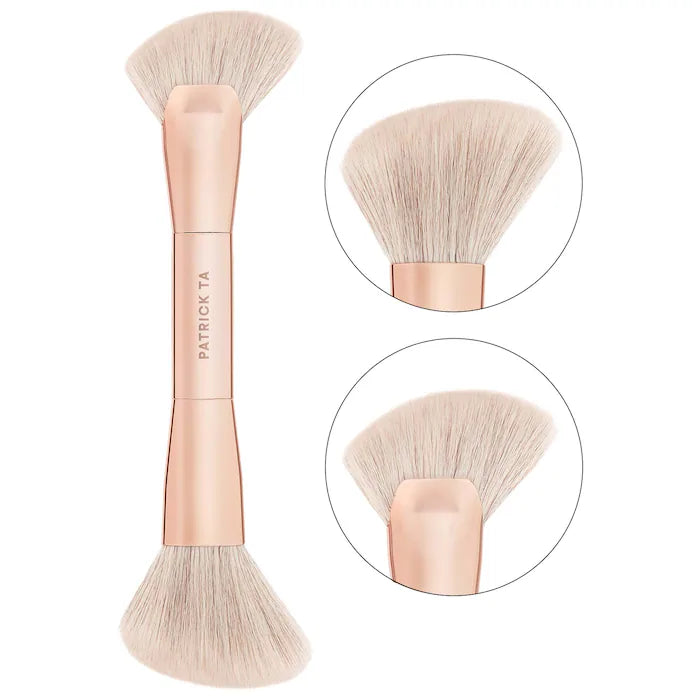 *PREORDEN: Precision Dual Ended Sculpting Brush - PATRICK TA / Brocha de doble punta para contour de cremas y polvos