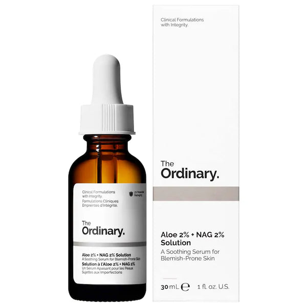 *PREORDEN: Aloe 2% + NAG 2% Solution 30mL - The Ordinary / textura y marcas post acné