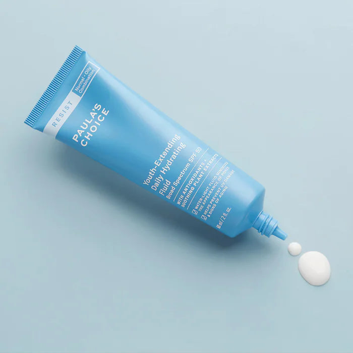 Youth Extending Daily Hydrating Fluid 60mL - Paula’s Choice / Protector solar hidratante