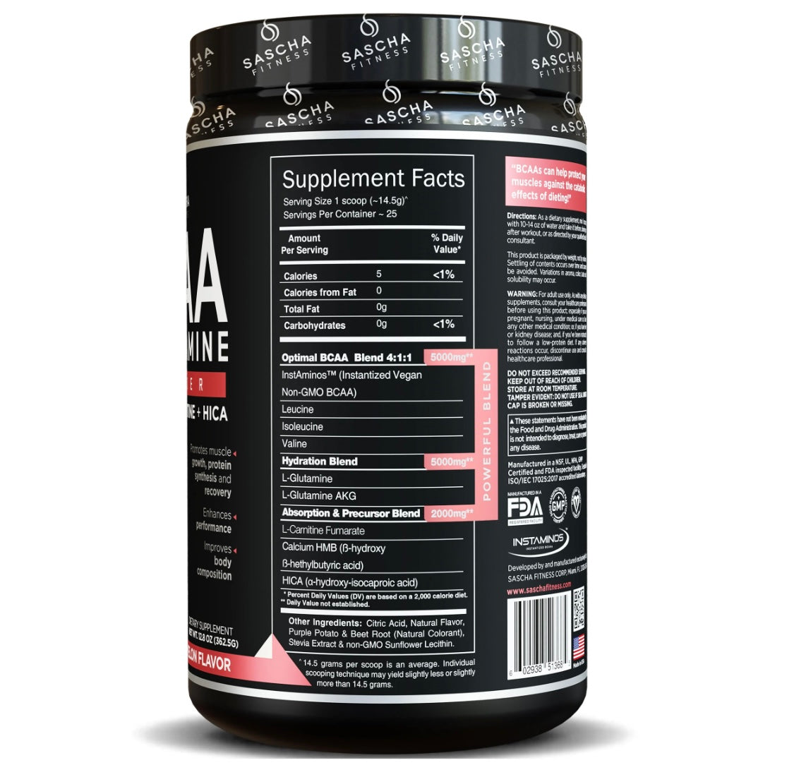 *PREORDEN: BCAA - Sascha Fitness / Mejora rendimiento del entrenamiento físico