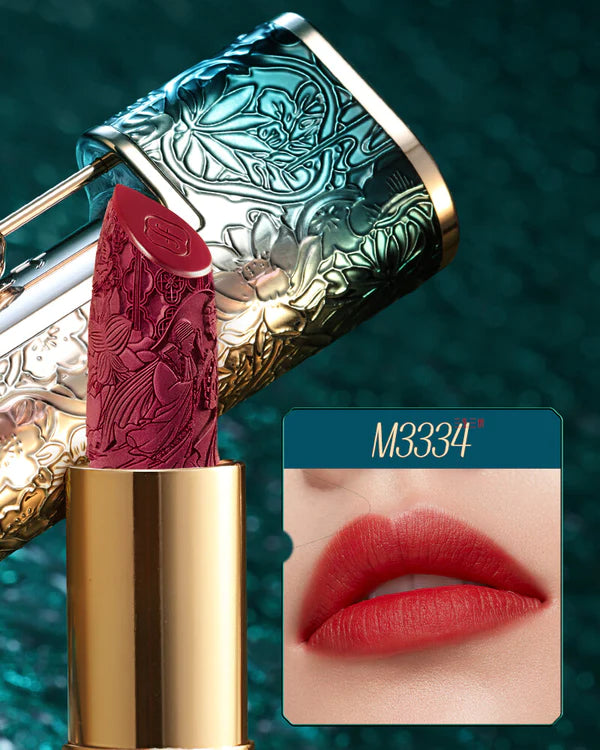 *PREORDEN: Blooming Rouge Love Lock Lipstick - Florasis / Labial sedoso, delicadamente grabado