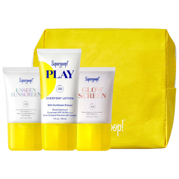 *PREORDEN: SPF Bestsellers Kit - Supergoop! / Set de protectores solares