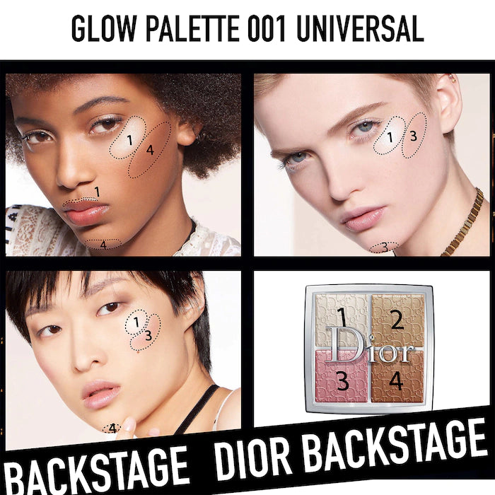 *PREORDEN: BACKSTAGE Glow Face Palette - Dior / Paleta de rostro con iluminadores