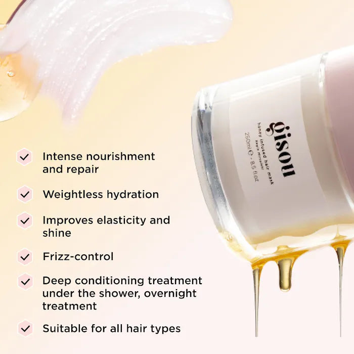 Honey Infused Hair Mask - Gisou / Mascarilla para el cabello