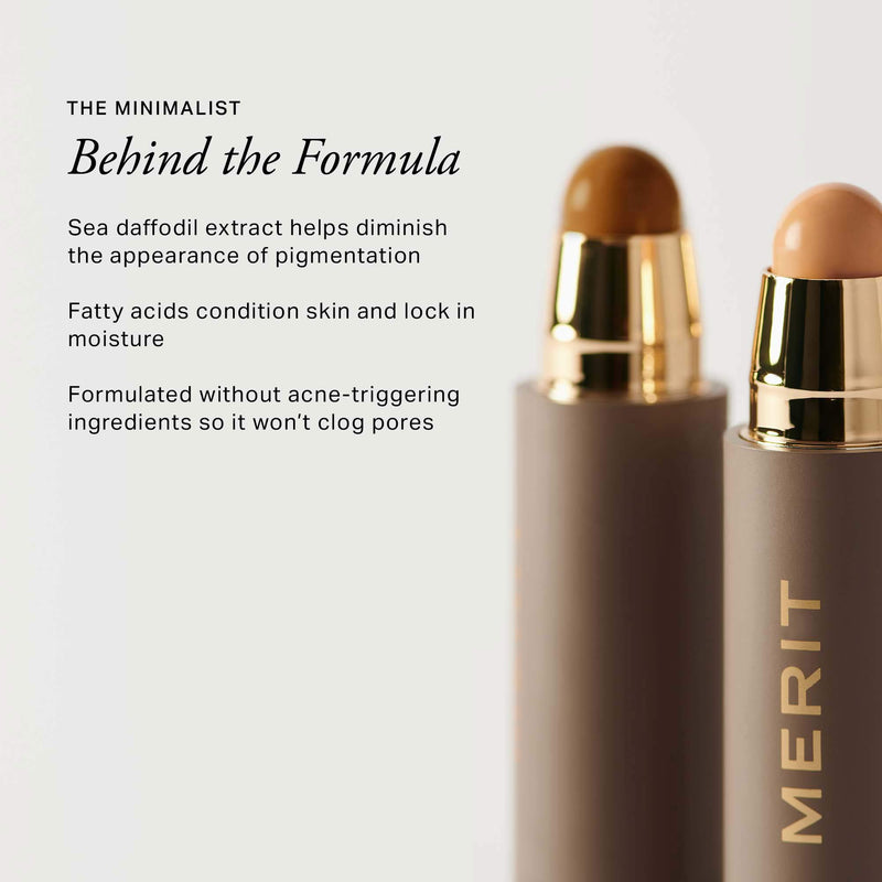 The Minimalist Perfecting Complexion Foundation and Concealer Stick - Merit / Corrector y base en barra