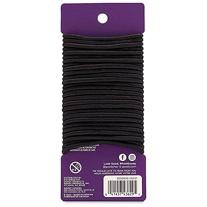Ligas para cabello con elástico grueso - Goody Ouchless / Lazos para el cabello sin metal y sin dolor