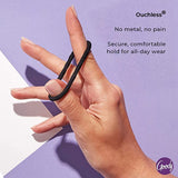 Ligas para cabello con elástico grueso - Goody Ouchless / Lazos para el cabello sin metal y sin dolor