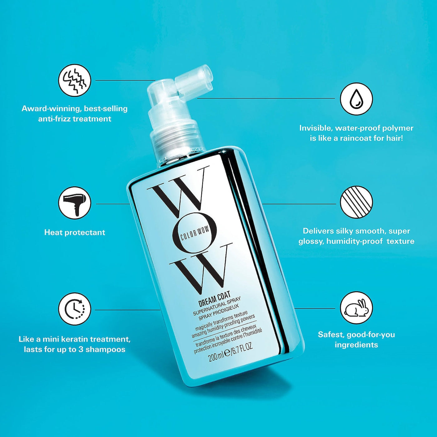 Dream Coat Supernatural Spray Anti Frizz - COLOR WOW / Tratamiento antiencrespamiento