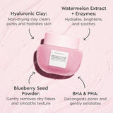 *PREORDEN: Watermelon Glow Hyaluronic Clay Pore Tight Facial Mask - Glow Recipe / Mascarilla poros obstruidos