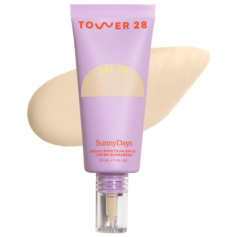 *PREORDEN: SunnyDays SPF 30 Tinted Sunscreen Foundation - Tower 28 / Base con protector solar