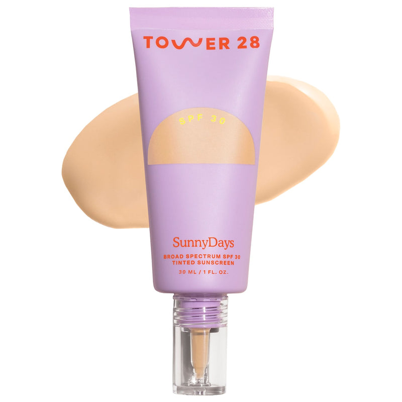 *PREORDEN: SunnyDays SPF 30 Tinted Sunscreen Foundation - Tower 28 / Base con protector solar