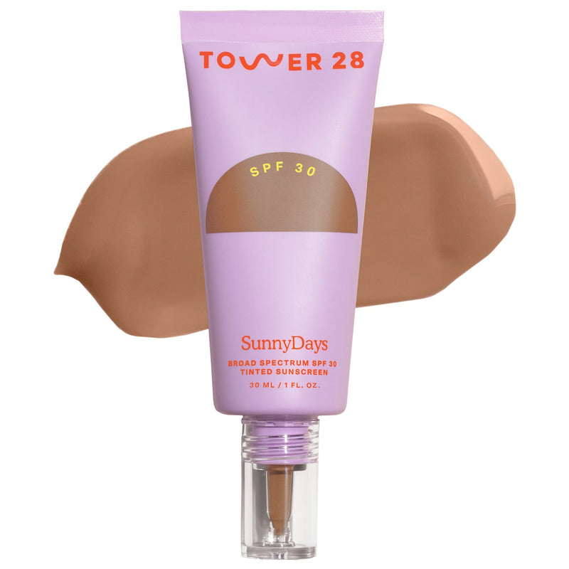 *PREORDEN: SunnyDays SPF 30 Tinted Sunscreen Foundation - Tower 28 / Base con protector solar