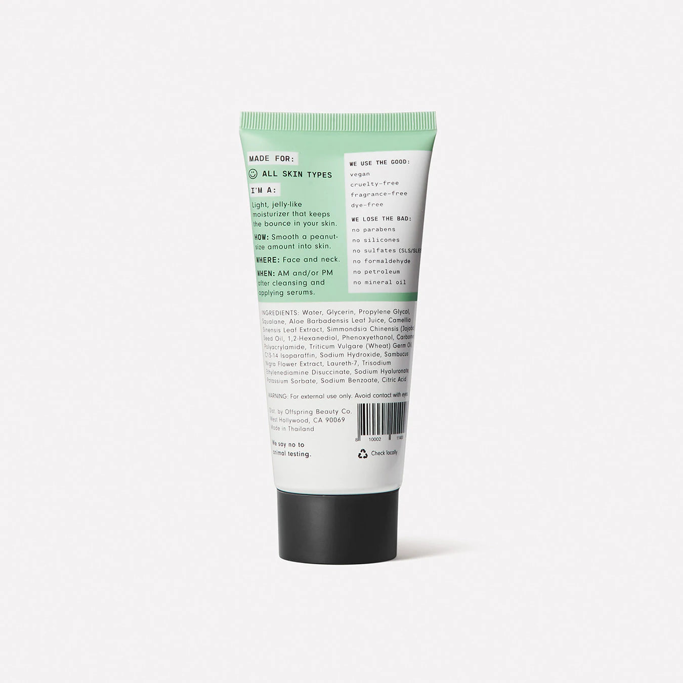 Point Moisturizing Gel Cream -Versed / Crema humectante en gel